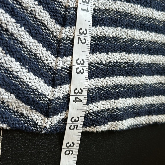 THEORY Albita Guardia Dress Uniform White Navy Blue Stripe Fit Flare Sz 4 NEW - Picture 13 of 13